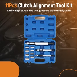 maXpeedingrods Universal Clutch Alignment Tool Kit, 11PCS Clutch Disc Centering Tool, Metric Clutch Drive Plate Alignment Tool, with 3 Spindles Expanding Mandrel and 8 Pilot Adapters