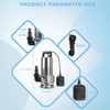 1.5HP 110v Submersible Sewage Drain Flood Stainless Steel Clean/Dirty Water
