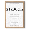 Fabian Clarke London® 21x30cm Modern Oak Wooden Picture Photo Frame