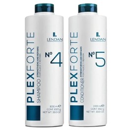 Lendan Plex Forte Kit No. 4 + 5 - Shampoo and Conditioner - 1000 ml/36 Fl. Oz., 2, 36.0 Fl Oz