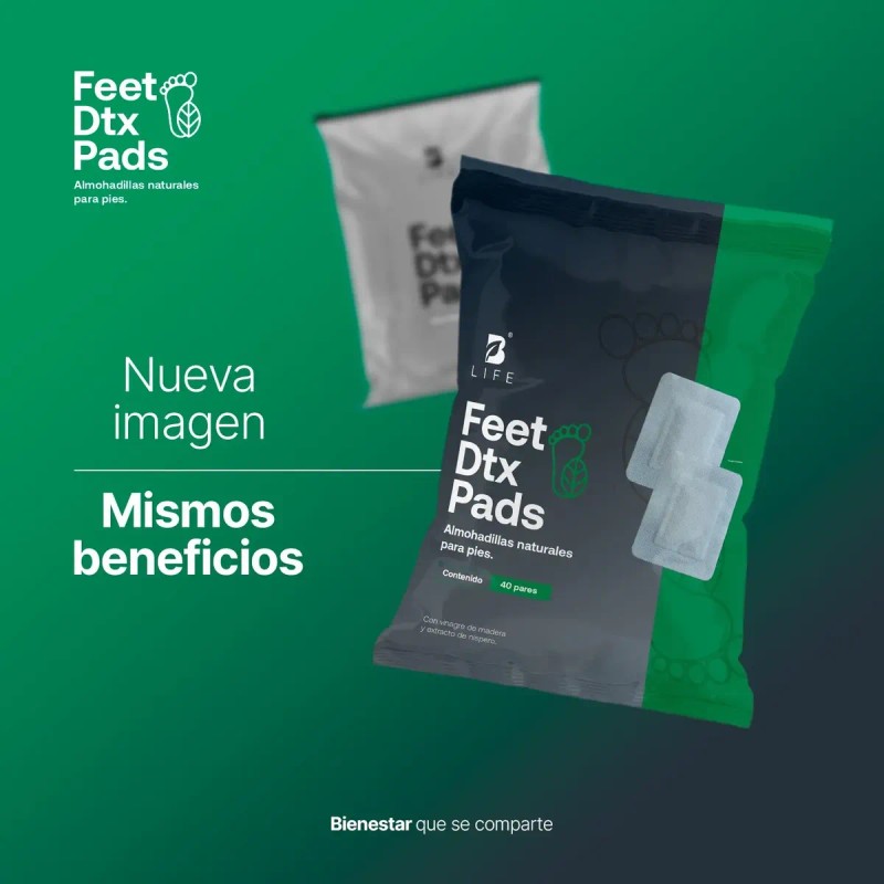 Parches Para Pies Dtx Limpieza Del Cuerpo. Feet Dtx. B