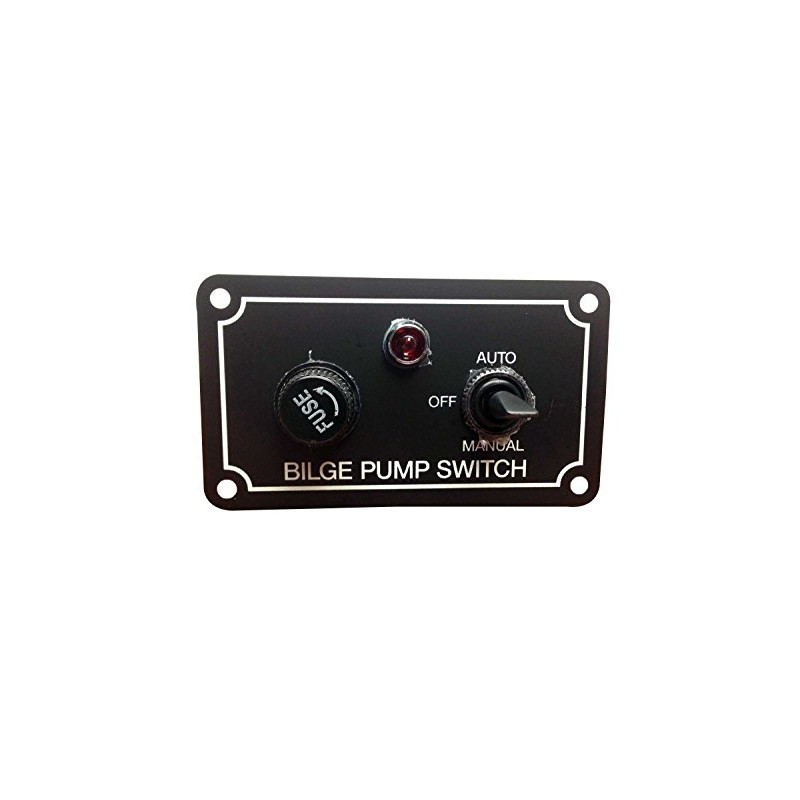 Pactrade Marine Boat Bilge Pump Switch Aluminum Plate 3 Way