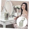 Mikinona Transparent Makeup Brush Holder Organizer Durable Cosmetic Storage Pot