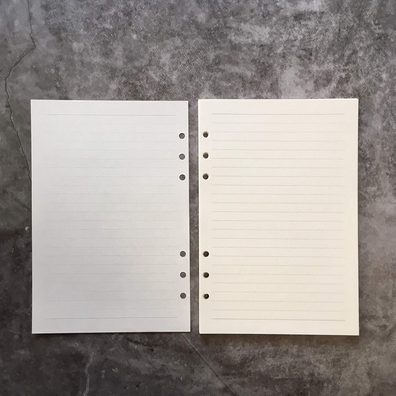 Refill Paper/Loose Sheets for 8.5 Inch A5 6-Hole Cover Round