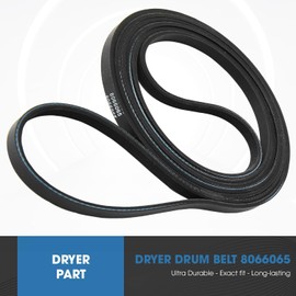 Seentech 8066065 Dryer Drum Belt Compatible with Top Brands Replaces with 695055, 694868, 31531589, 660997, 3389628, 660996, 661561, 3394651, 26000341241, AP2946843