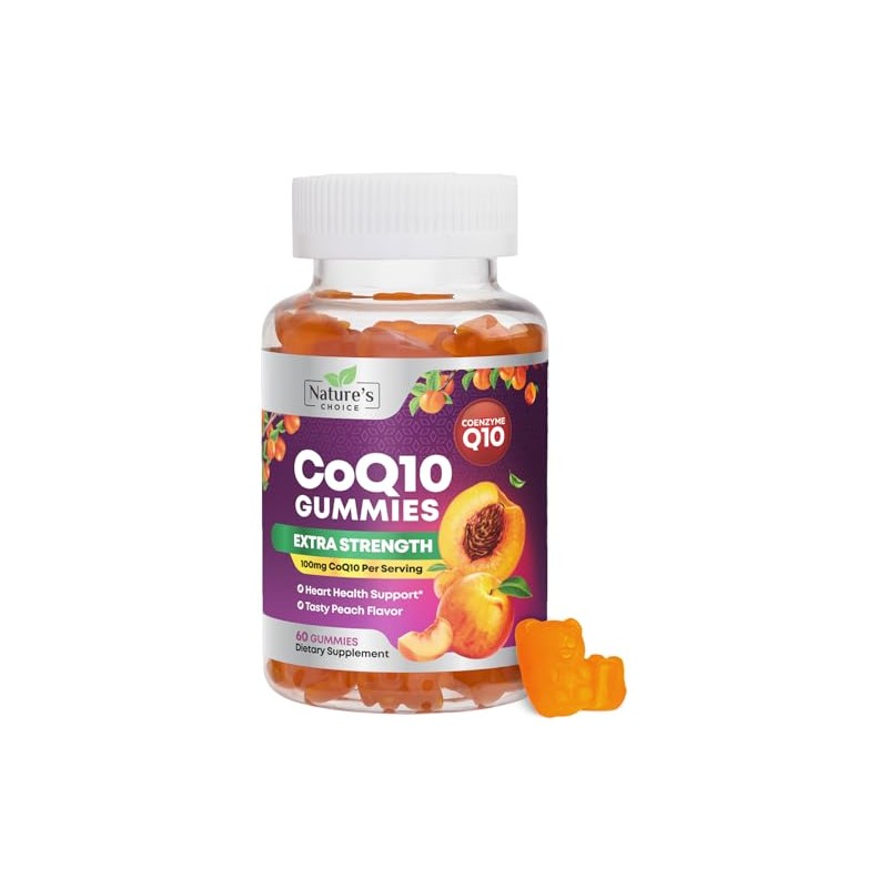 CoQ10 Gomitas - Vitaminas de goma de melocotón con coenzima