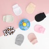BQUBO Newborn Infant Toddler Mittens No Scratch Cotton Elastic Wrist