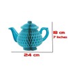 Beistle 59947 Tissue Teapot Centerpiece, 7", Blue