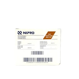 Aguja Hipodérmica 26G x 13mm (1/2”) Café NIPRO Caja con 100 Piezas