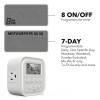 HBN 7 Day Heavy Duty Digital Timer, Dual Outlet, On/Off