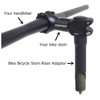 UPANBIKE Road Mountain Bike Bicycle Stem Riser Adapter 1 1/8"