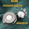 VRMETA 4 PCS Shaver Head Replacement Blades for Skull Pitbull
