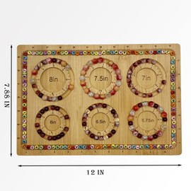 Petoysoso Bead Boards for Jewelry Making, Bamboo Beading Board for Jewelry Bracelet Making, Bracelet Bead Board, Bracelet Bead Board for Bracelet, Jewelry Making, Necklaces,DIY Small