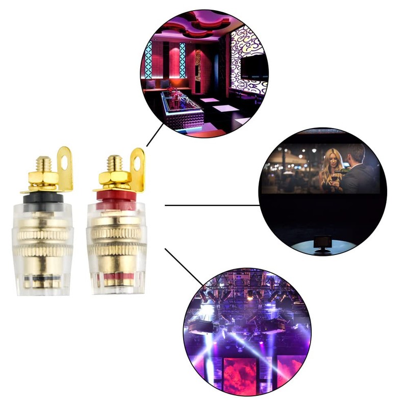 WMYCONGCONG 10 PCS 4mm Banana Plug Socket Connector Binding Post