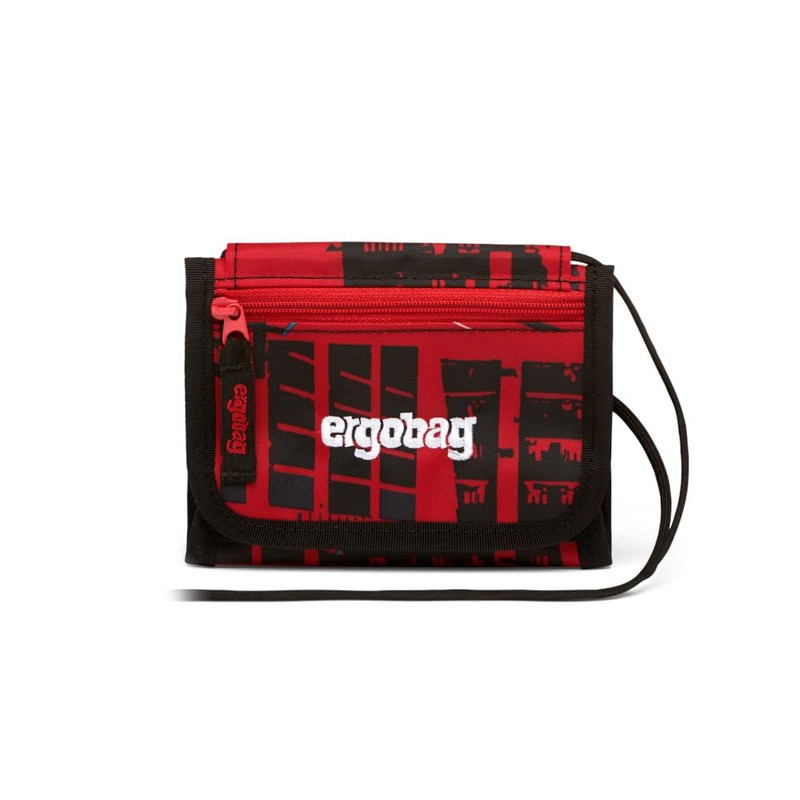 ergobag Neck pouch, change compartment, viewing window, Alarm Bear Riding