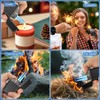 TOPAKY Torch Lighter, Waterproof Windproof Dual Flame Butane Lighter, Refillable