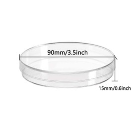 30 Pack Plastic Petri Dishes with Lids,90 x 15mm Bioresearch Sterile Petri Dish,Culture Dishes for School Science Projects,Seeding,Storage,Biological Themed Party