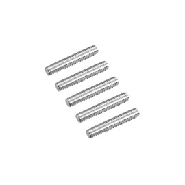 TOP-VIGOR 5Pcs M4 x 25mm Fully Threaded Rod, 304 Stainless Steel Right Hand Threads Rods, Fully Studding Rod Bar for Anchor Bolts, Clamps, Hangers and U-Bolts