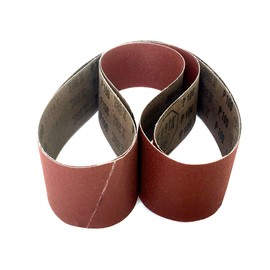 Starcke Premium 2-1/2 x 48 Aluminum Oxide Cloth Sanding Belts | For Wood, Metal, Car Restoration, Composites & Solid Surface (220 Grit, 12 Pack)