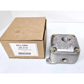 Killark JALX-12 Aluminum Outlet Body w/ Cover ~ 1/2" Box Hub ~ 3/4" Cover Hub