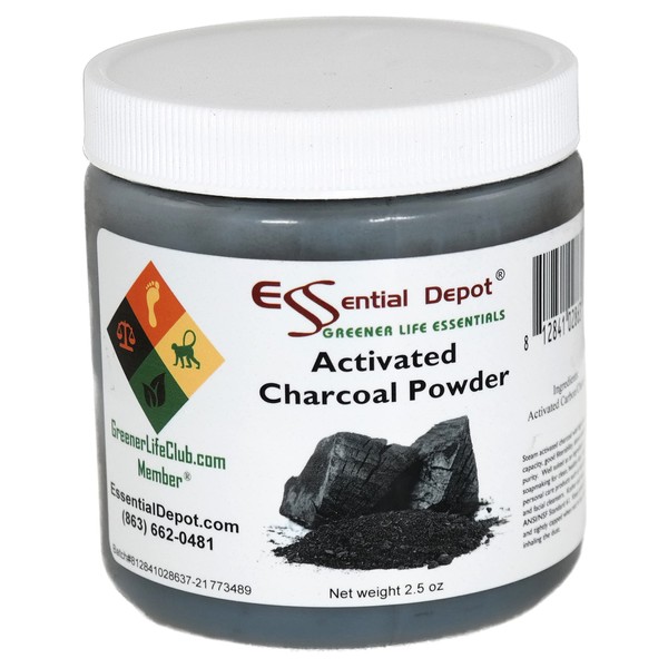 Essential Depot Activated Charcoal Powder - 2.5 oz