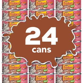 Purina Friskies Gravy Pate Wet Cat Food, Extra Gravy Pate With Salmon in Savory Gravy - (24) 5.5 oz. Cans