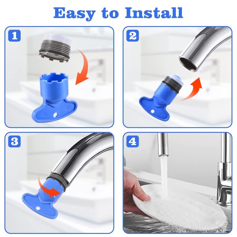 Faucet Aerator M18.5, WeeVeni 6PCS Aerator Replacement for Sink Faucet
