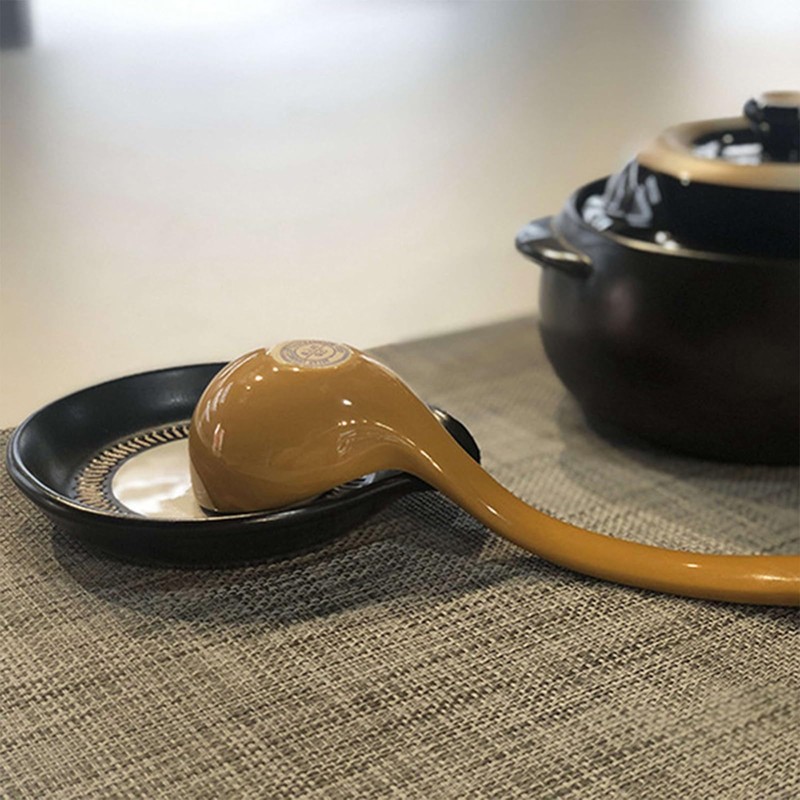 Soulnioi Spoon Rest Ceramic Spoon Holders Utensil Rest Stand Kitchen