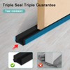 100 CM Guardapolvo para Puerta,Material de PVC de Doble Cara