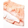 Speechless Girls' Tie Front Top and Short Skirt Set, Ivory/Orange,