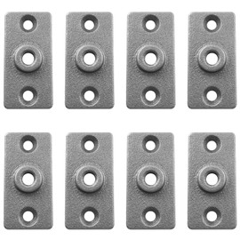 Ceiling Flange Hanger Plate TAODAN 8PCS Steel Ceiling Flange Hanger Plate for 3/8 in. Threaded Rod (Not Pipe),Ceiling Flange for DYI Plumbing and Industrial Decor, Plate Connector