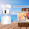 Pack of 3 Airless Pump Jars, 50 ml/50 g, Cream