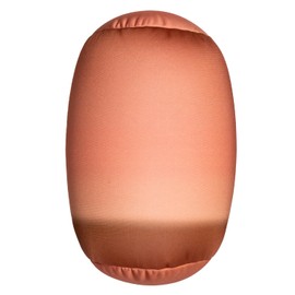 FABSKIY Squishy Microbead Neck Pillow, 7Inch x 12Inch Soft Travel Body Bed Pillow Bean Pillow for Kids Adult Chair Sleeping Car Seat, Fun Dormroom (Brown Colorful)