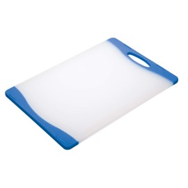 KitchenCraft Colourworks CWBOARD350BLU Polyethylene Reversible Cutting Board, Blue, 36.5 x 25 cm