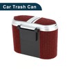 TUCKBOLD Car Trash Can Portable Car Door Trash Bin Red