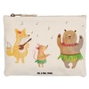 Mr. & Mrs. Panda Aloha Forest Animals Make-Up Bag, White,