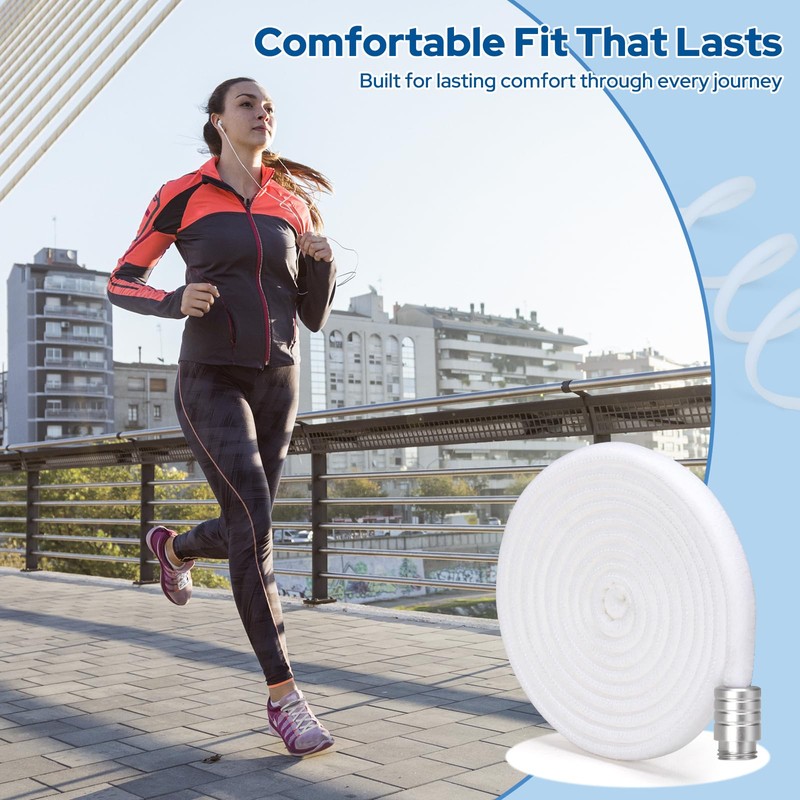 Euqvunn 120CM No Tie Elastic Laces with Metal Buckes, 5