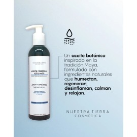 Aceite Desinflamante Azul Maya Con Hierba Indigo 250ml Spa Masajes