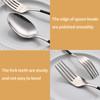 LKTDYMEG 20-Piece Black Silverware Set 18/0 Stainless Steel Silverware Set