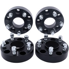DCVAMOUS 4PC Black 5x4.75 Hubcentric Wheel Spacers 1.5 Inch with 12x1.5 Studs Compatible with Chevy GMC 5 Lug 5x120.65 for 1982-2003 Camaro | 1984-2019 Corvette | 1983-2005 Blazer | 1982-2004 S10