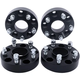 DCVAMOUS 4PC Black 5x4.75 Hubcentric Wheel Spacers 1.5 Inch with 12x1.5 Studs Compatible with Chevy GMC 5 Lug 5x120.65 for 1982-2003 Camaro | 1984-2019 Corvette | 1983-2005 Blazer | 1982-2004 S10
