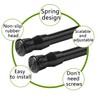 CIFIRRET 2pcs Black Tension Rod 12 to 20 Inch Expandable