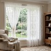 YcsRnn Net Curtains for Windows, French Lace Sheer Panels for