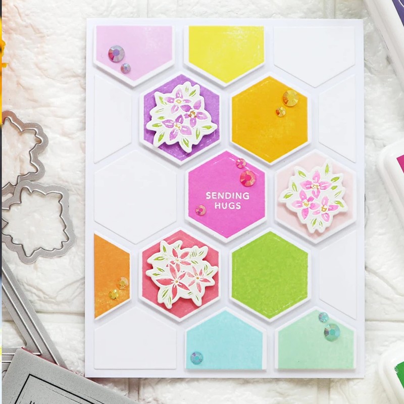 Hexagon Rectangle Frame Metal Die Cuts, Hexagon Rectangle Frame Cutting