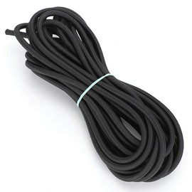 Yosoo123 Clothes Round Elastic Polyester Cord, 7mm Diameter, 10m Length, Black for DIY Clothing & Beading Crafts