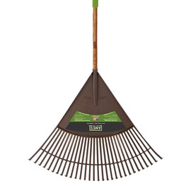 AMES 2915712 Poly Leaf Rake with Hardwood Handle, 72-Inch