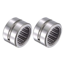 sourcing map NK17/16 Needle Roller Bearings 17mm x 25mm x 16mm Chrome Steel Open End 2pcs