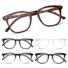 Dolarosey Reading Glasses For Women Men,Blue Light Spring Hinge Readers,Classic
