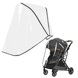 Universal Rain Cover for Pushchairs - Transparent Rain Cover Buggy - Free from Harmful Substances and Good Air Circulation - Practical Rain Cover for Pushchairs