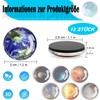 Fridge Magnets, Pack of 12 Glass Colourful Fridge Magnet, Magnets